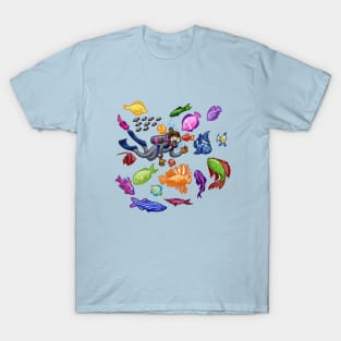 Scuba Diving with Fish T-Shirt